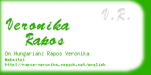 veronika rapos business card